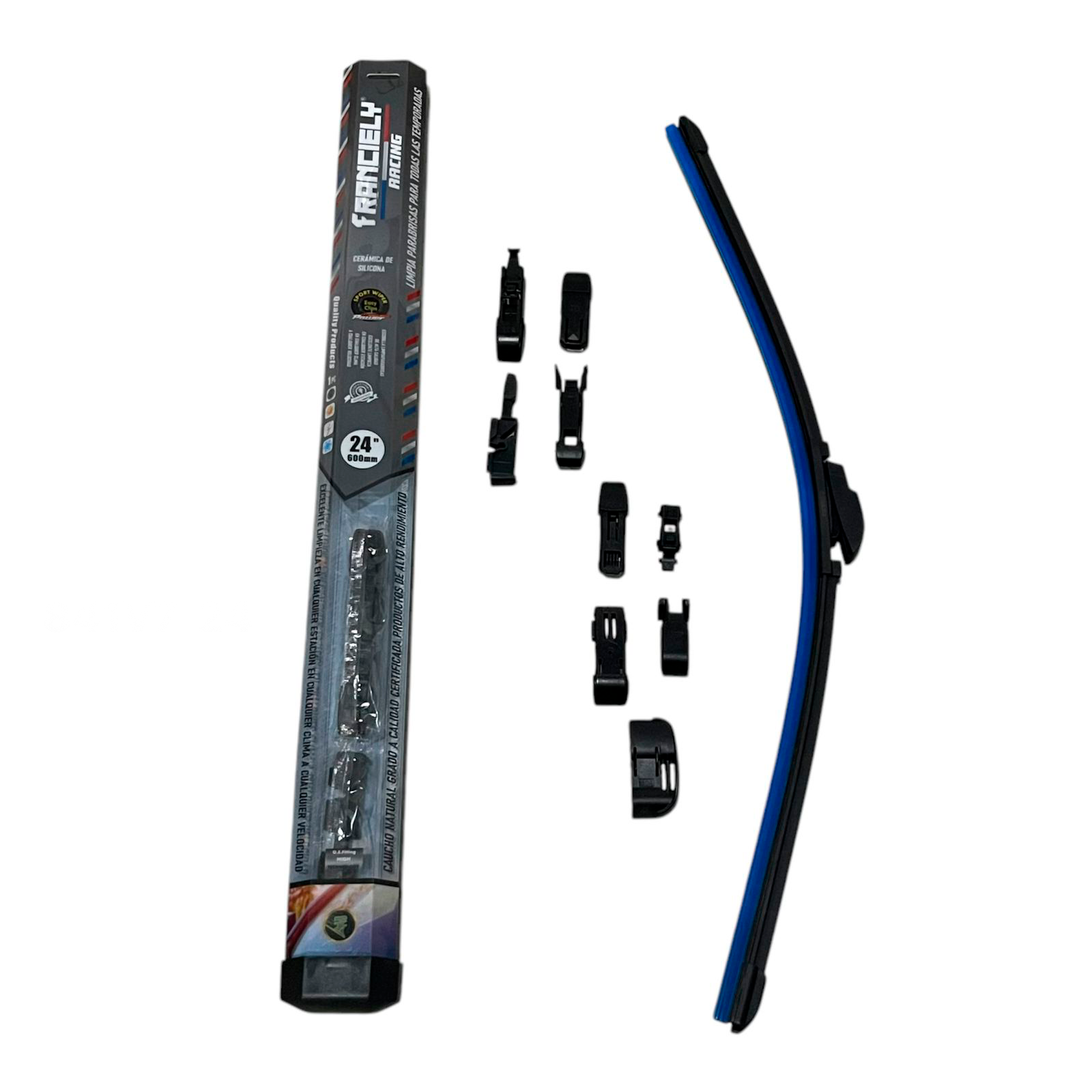 LIMPIA PARABRISA FRANCIELY FLEX 841V7 10 ENCASTRES 24"  (X60)